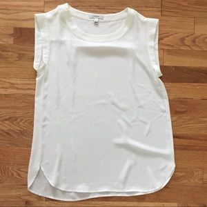 J Crew Ivory Silk Blouse